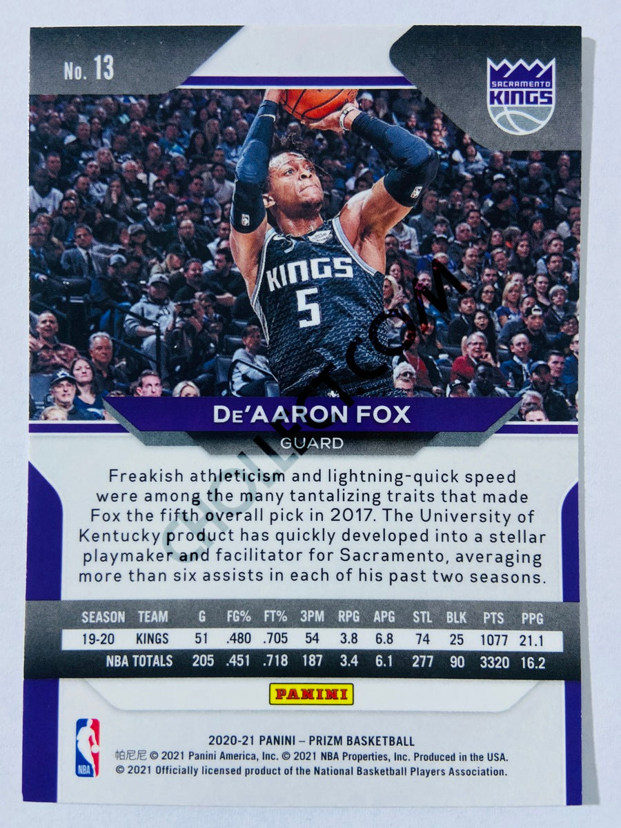 De'Aaron Fox - Sacramento Kings 2020-21 Panini Prizm #13