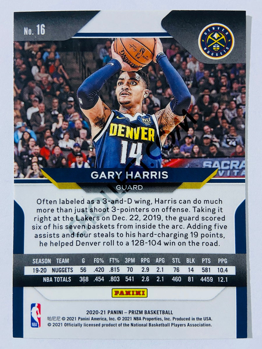 Gary Harris - Denver Nuggets 2020-21 Panini Prizm #16