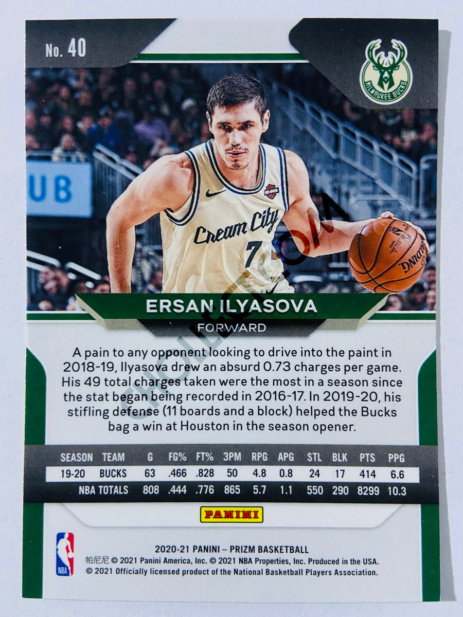 Ersan Ilyasova - Milwaukee Bucks 2020-21 Panini Prizm #40