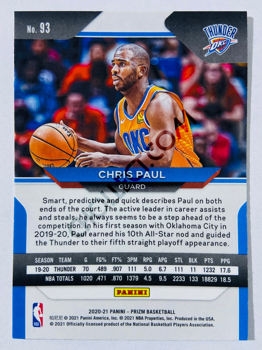 Chris Paul - Oklahoma City Thunder 2020-21 Panini Prizm #93