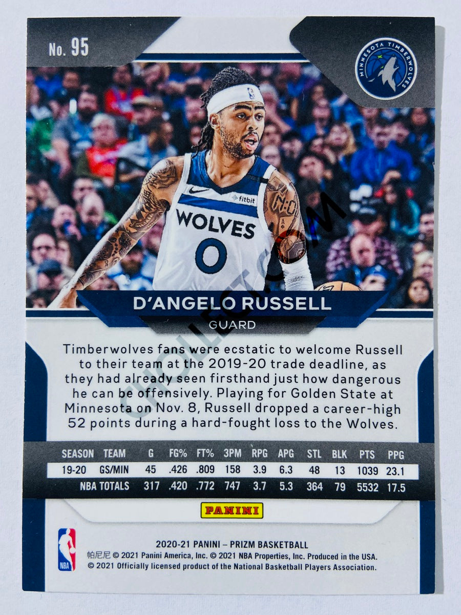 D'Angelo Russell - Minnesota Timberwolves 2020-21 Panini Prizm #95