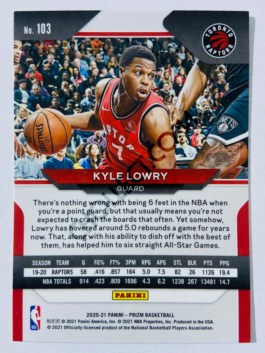 Kyle Lowry - Toronto Raptors 2020-21 Panini Prizm #103