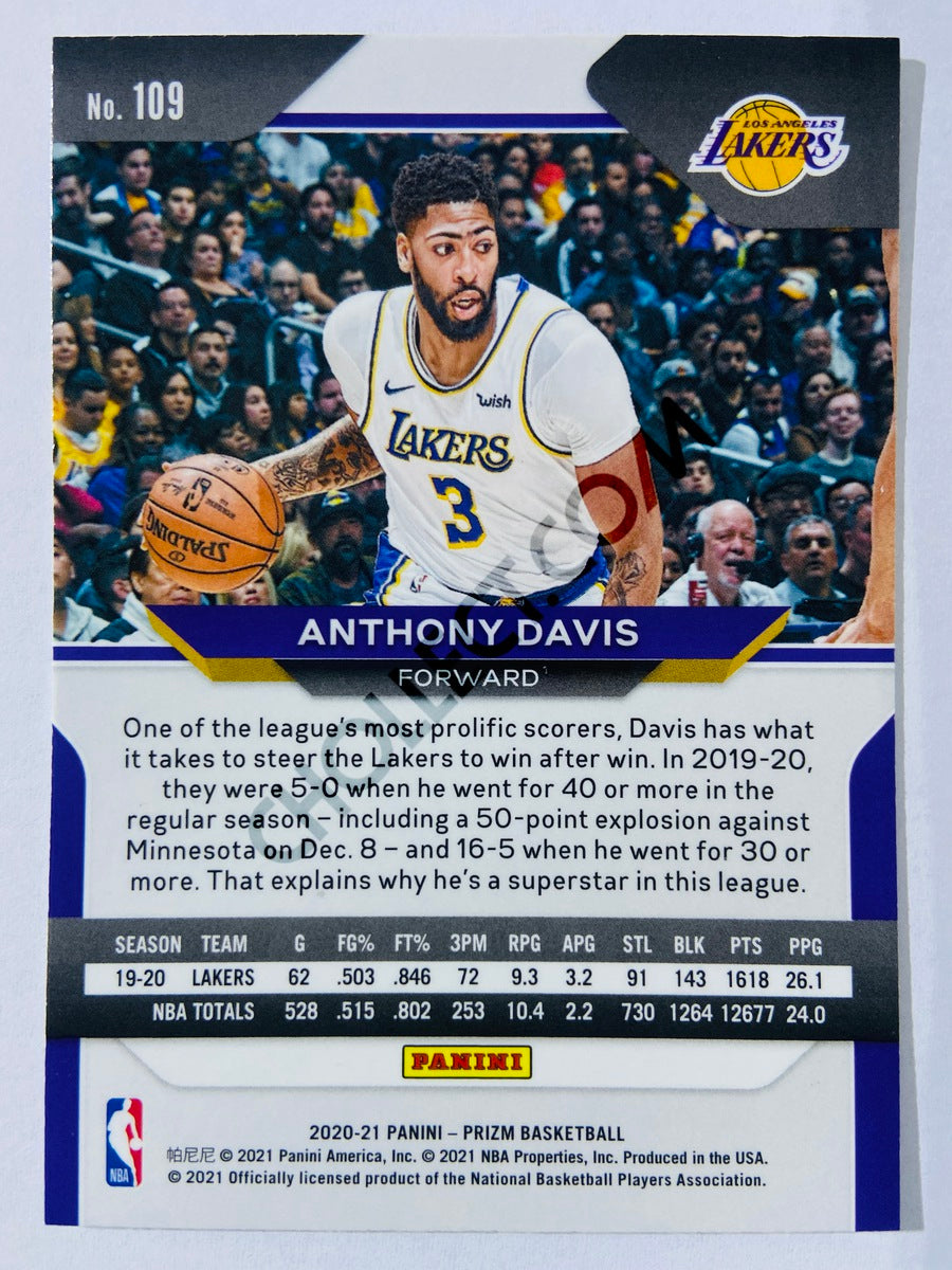 Anthony Davis - Los Angeles Lakers 2020-21 Panini Prizm #109