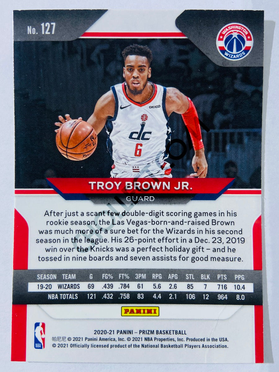 Troy Brown Jr. - Washington Wizards 2020-21 Panini Prizm #127