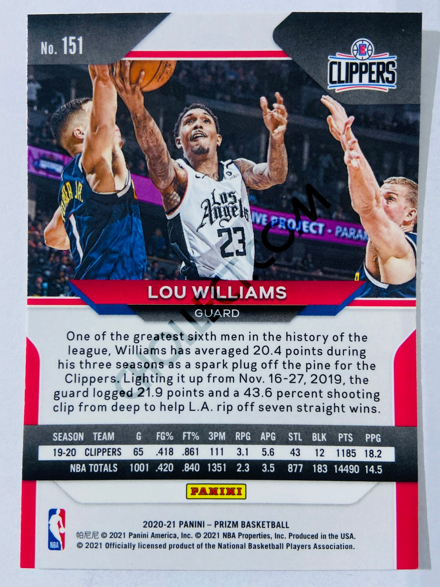 Lou Williams - Los Angeles Clippers 2020-21 Panini Prizm #151