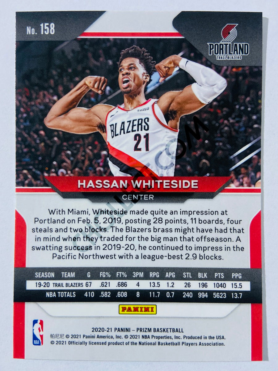 Hassan Whiteside - Portland Trail Blazers 2020-21 Panini Prizm #158