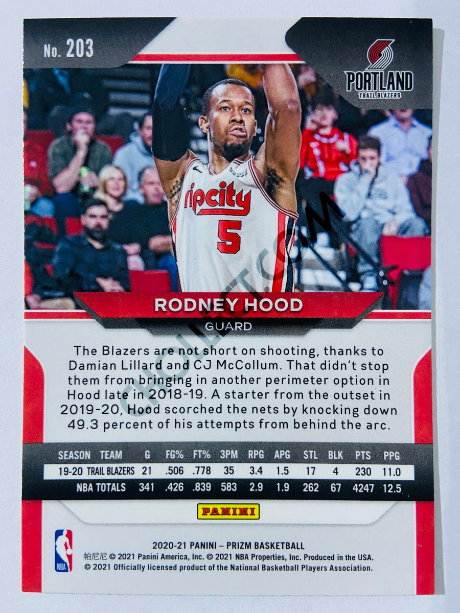 Rodney Hood - Portland Trail Blazers 2020-21 Panini Prizm #203