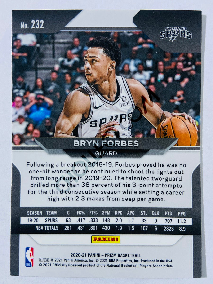 Bryn Forbes - San Antonio Spurs 2020-21 Panini Prizm #232