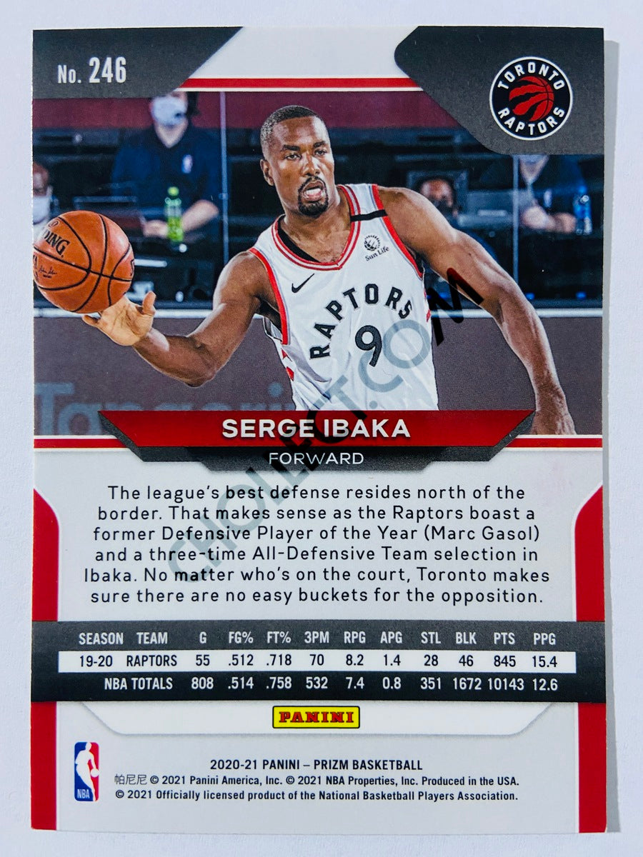 Serge Ibaka - Toronto Raptors 2020-21 Panini Prizm #246