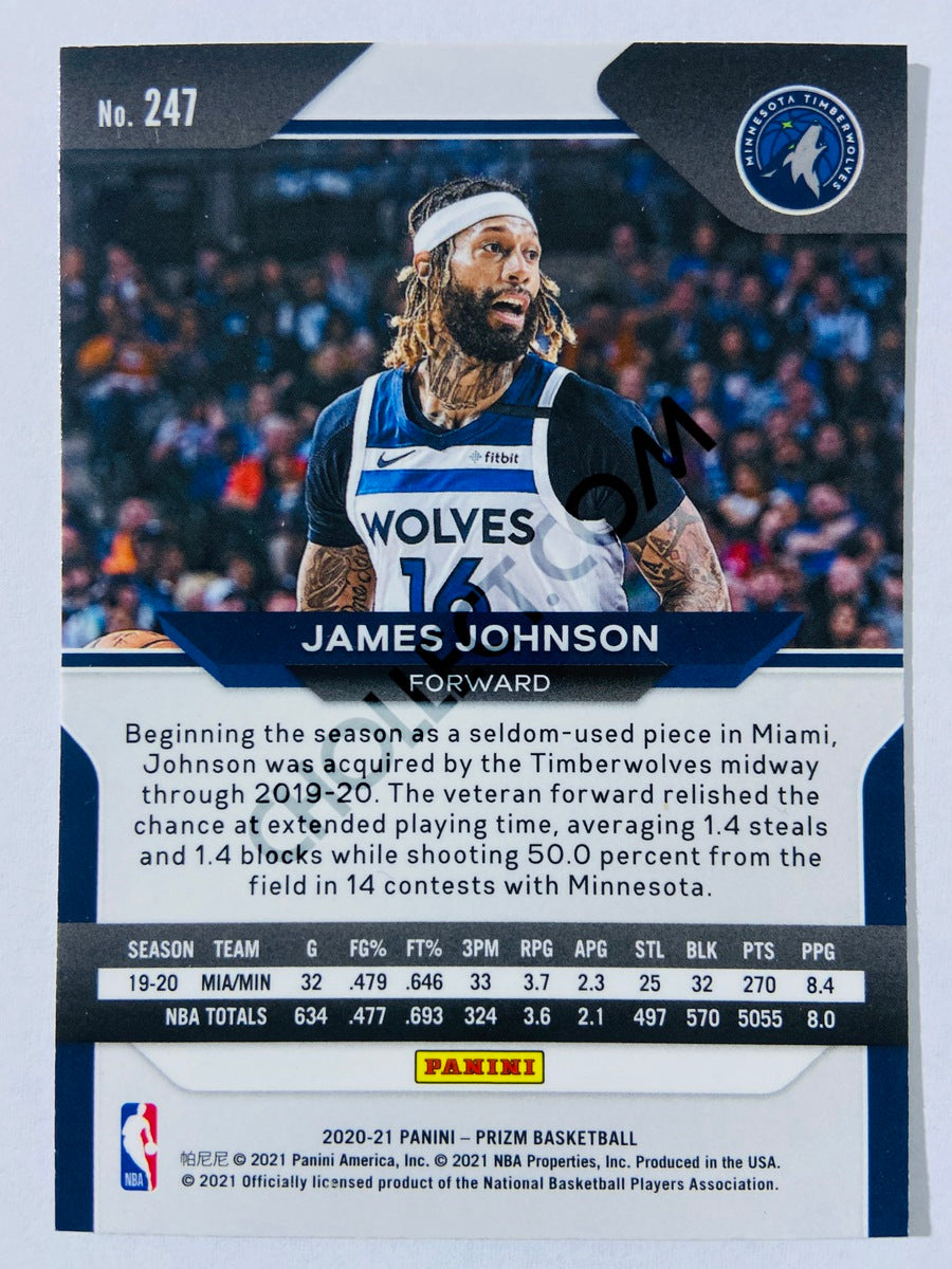 James Johnson - Minnesota Timberwolves 2020-21 Panini Prizm #247