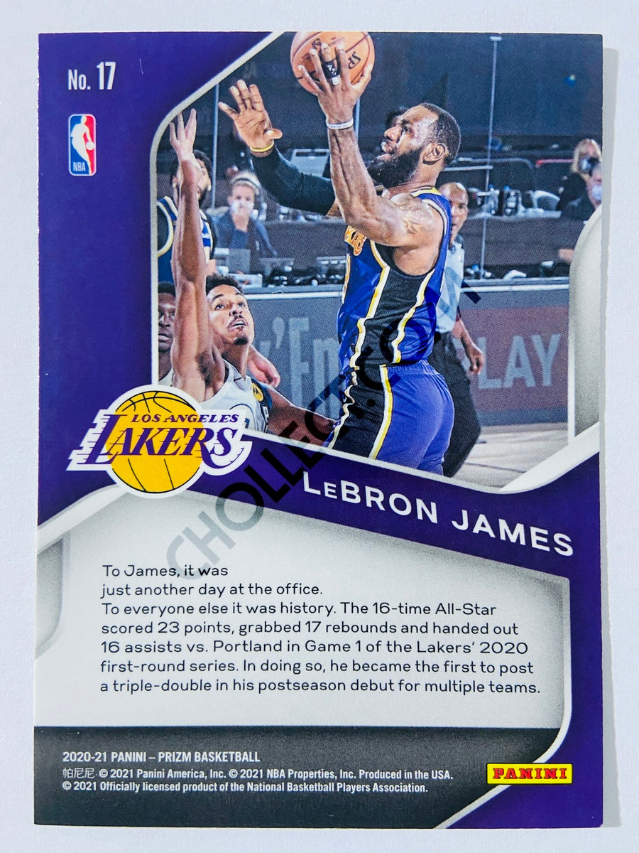 LeBron James - Los Angeles Lakers 2020-21 Panini Prizm Dominance Insert #17