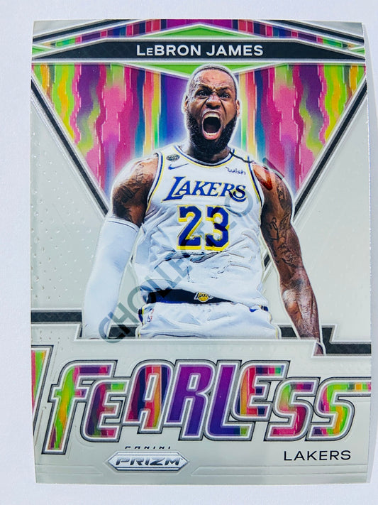 LeBron James - Los Angeles Lakers 2020-21 Panini Prizm Fearless Insert #6