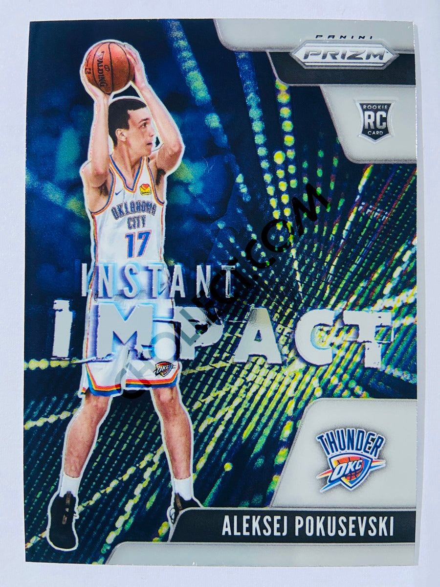 Aleksej Pokusevski - Oklahoma City Thunder 2020-21 Panini Prizm Instant Impact RC Rookie #4