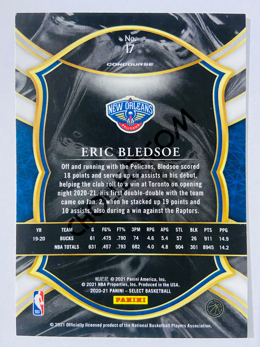 Eric Bledsoe - New Orleans Pelicans 2020-21 Panini Select Concourse Blue Retail #17