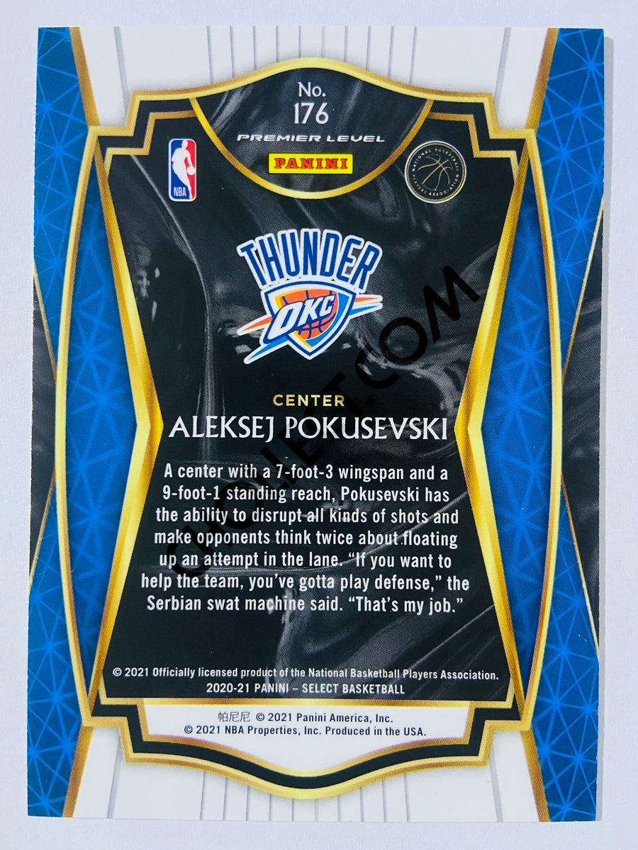 Aleksej Pokusevski - Oklahoma City Thunder 2020-21 Panini Select Premier Level RC Rookie #176