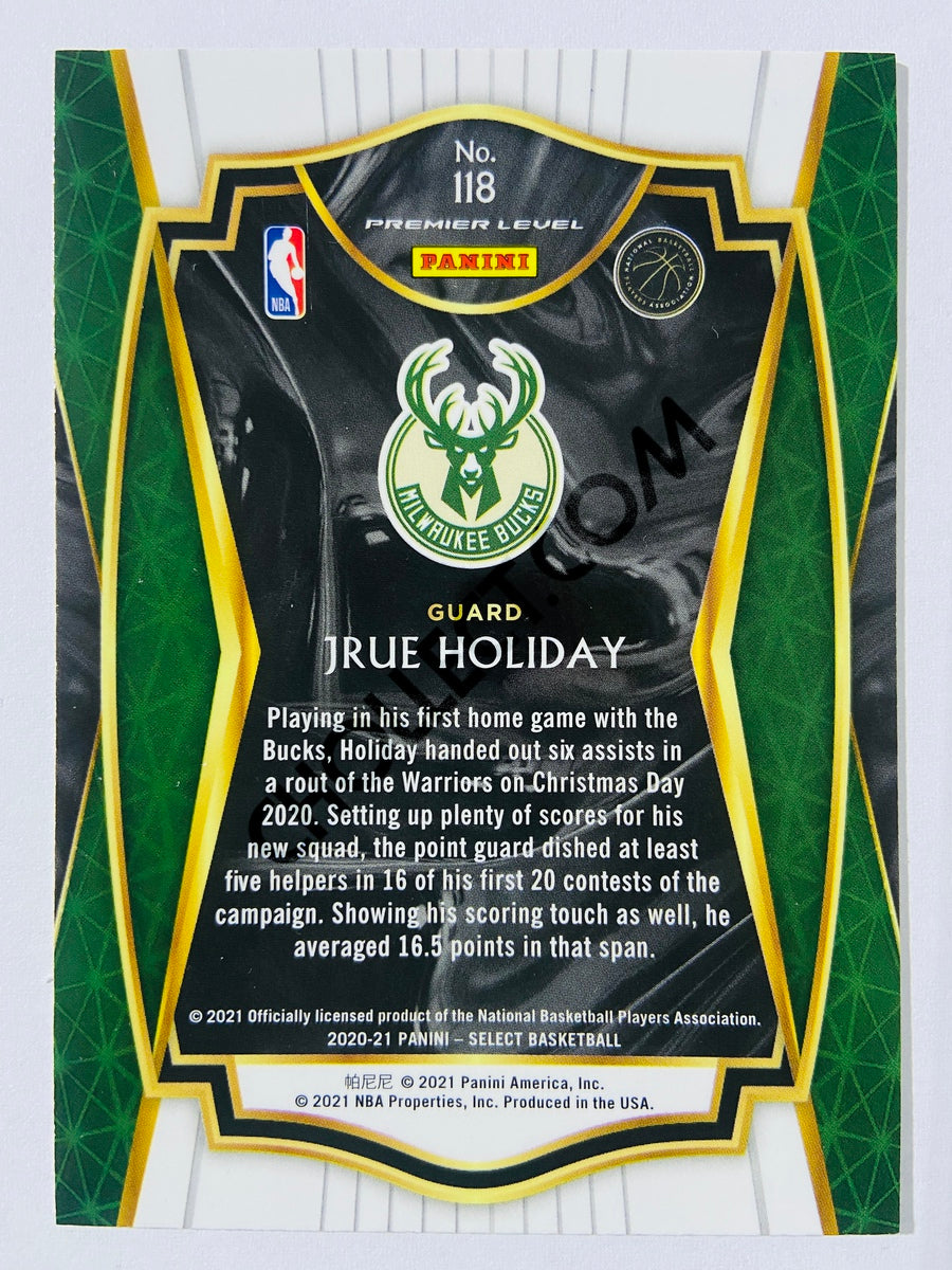 Jrue Holiday - Milwaukee Bucks 2020-21 Panini Select Premier Blue Retail #118