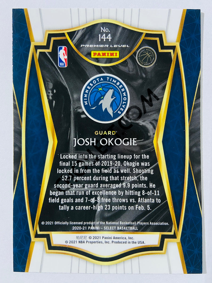 Josh Okogie - Minnesota Timberwolves 2020-21 Panini Select Premier Blue Retail #144