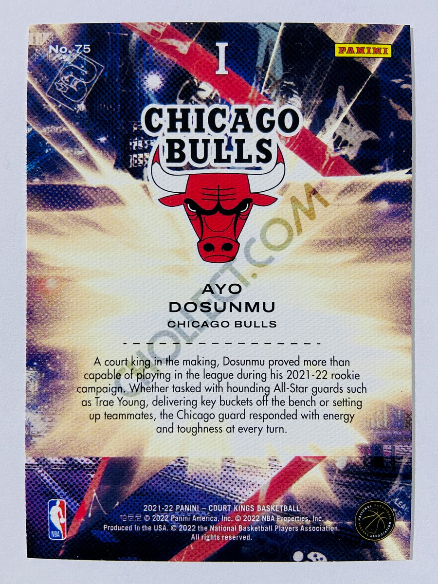 Ayo Dosunmu - Chicago Bulls 2021-22 Panini Court Kings RC Rookie I #75