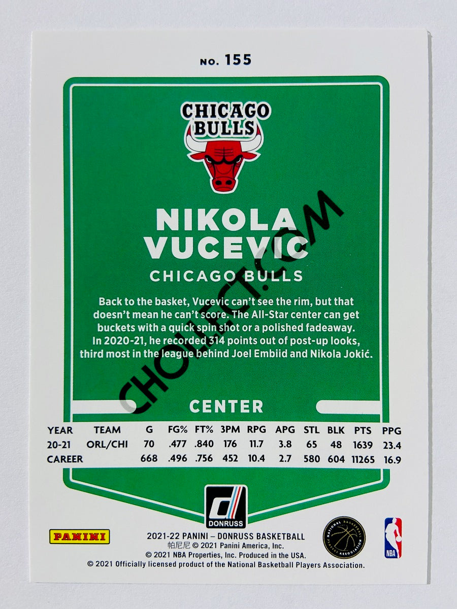 Nikola Vucevic – Chicago Bulls 2021-22 Panini Donruss #155