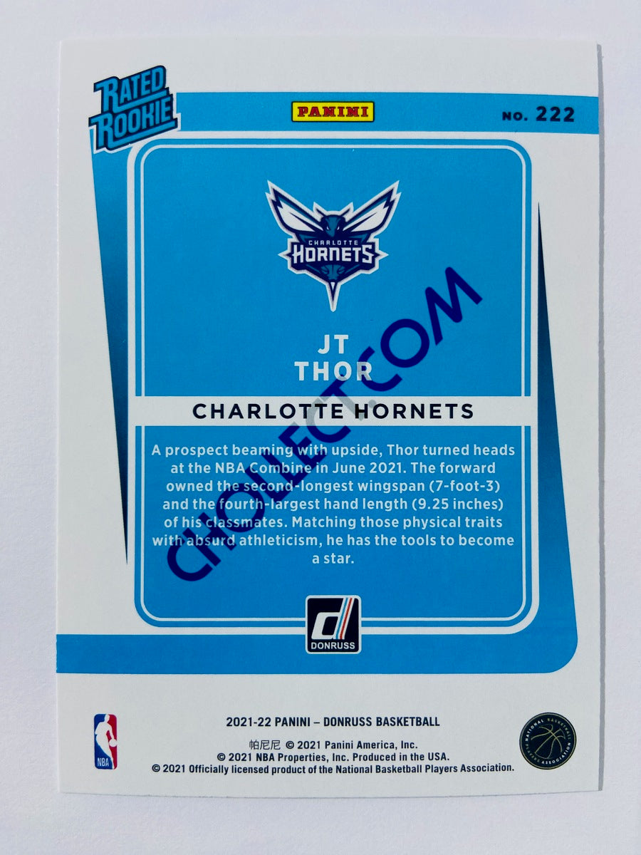 JT Thor – Charlotte Hornets 2021-22 Panini Donruss Rated Rookie #222