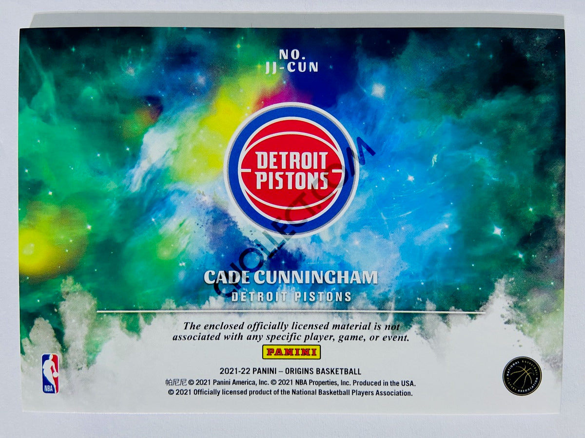 Cade Cunningham - Detroit Pistons 2021-22 Panini Origins Red Parallel #JJ-CUN Jumbo Jerseys 19/49