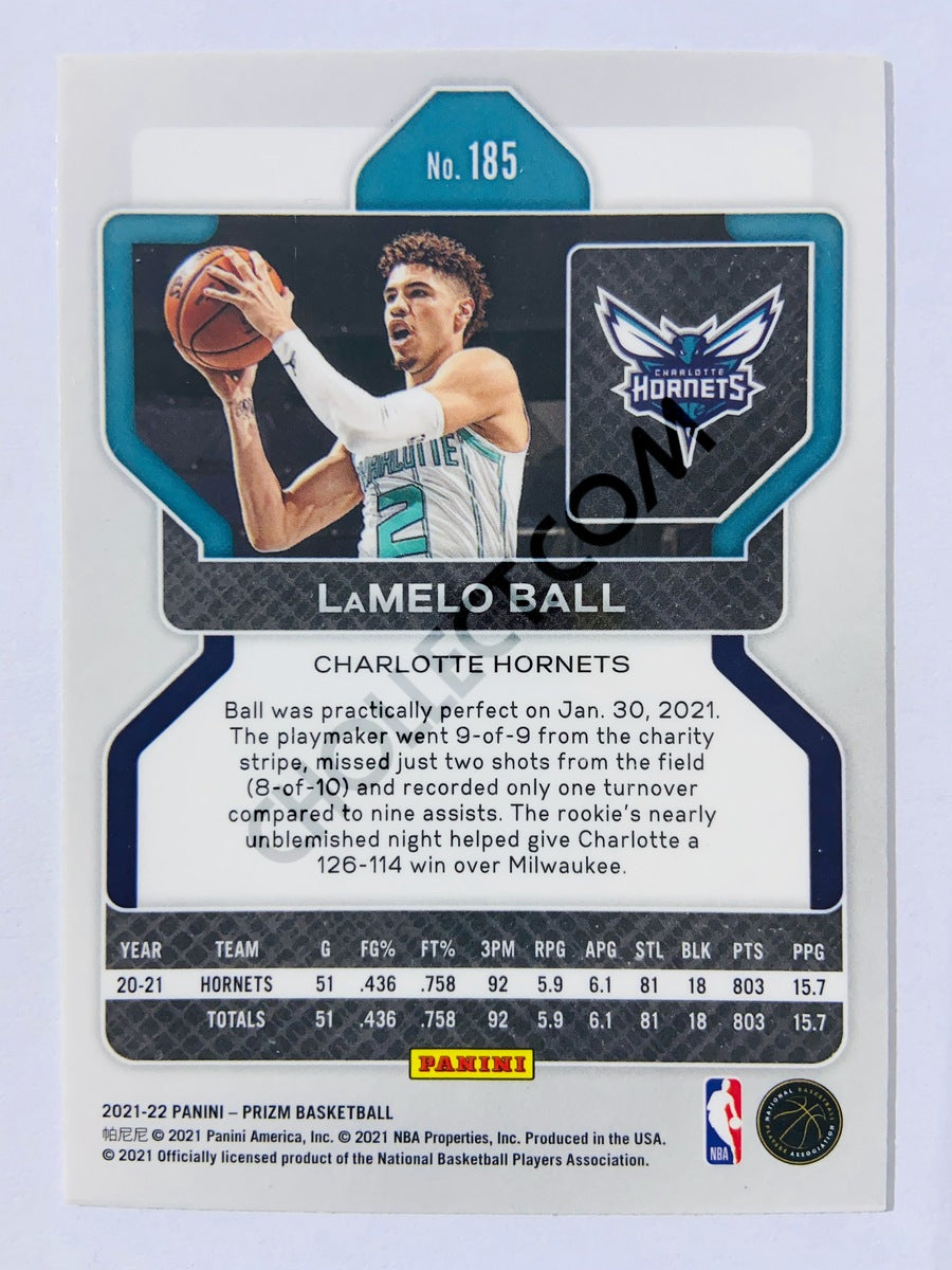 LaMelo Ball - Charlotte Hornets 2021-22 Panini Prizm #185