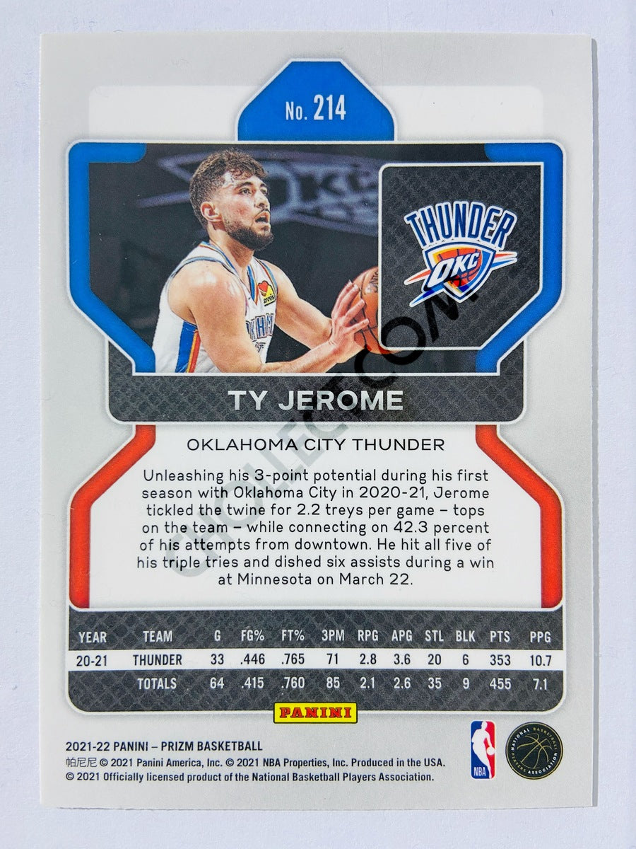 Ty Jerome - Oklahoma City Thunder 2021-22 Panini Prizm #214