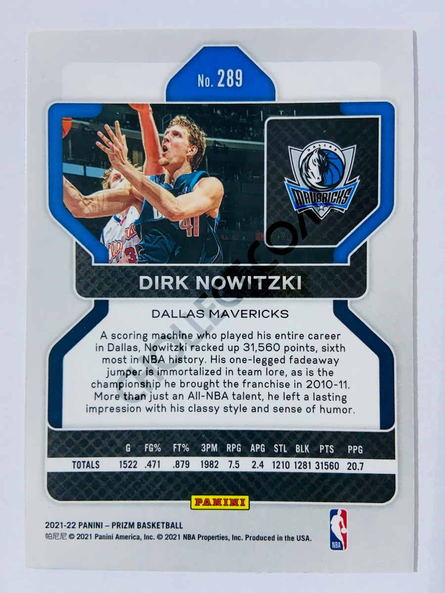 Dirk Nowitzki - Dallas Mavericks 2021-22 Panini Prizm #289