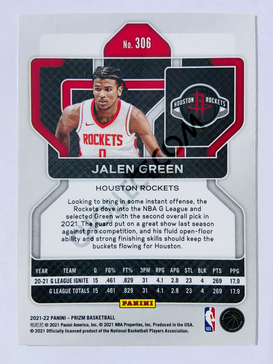 Jalen Green - Houston Rockets 2021-22 Panini Prizm RC Rookie #306