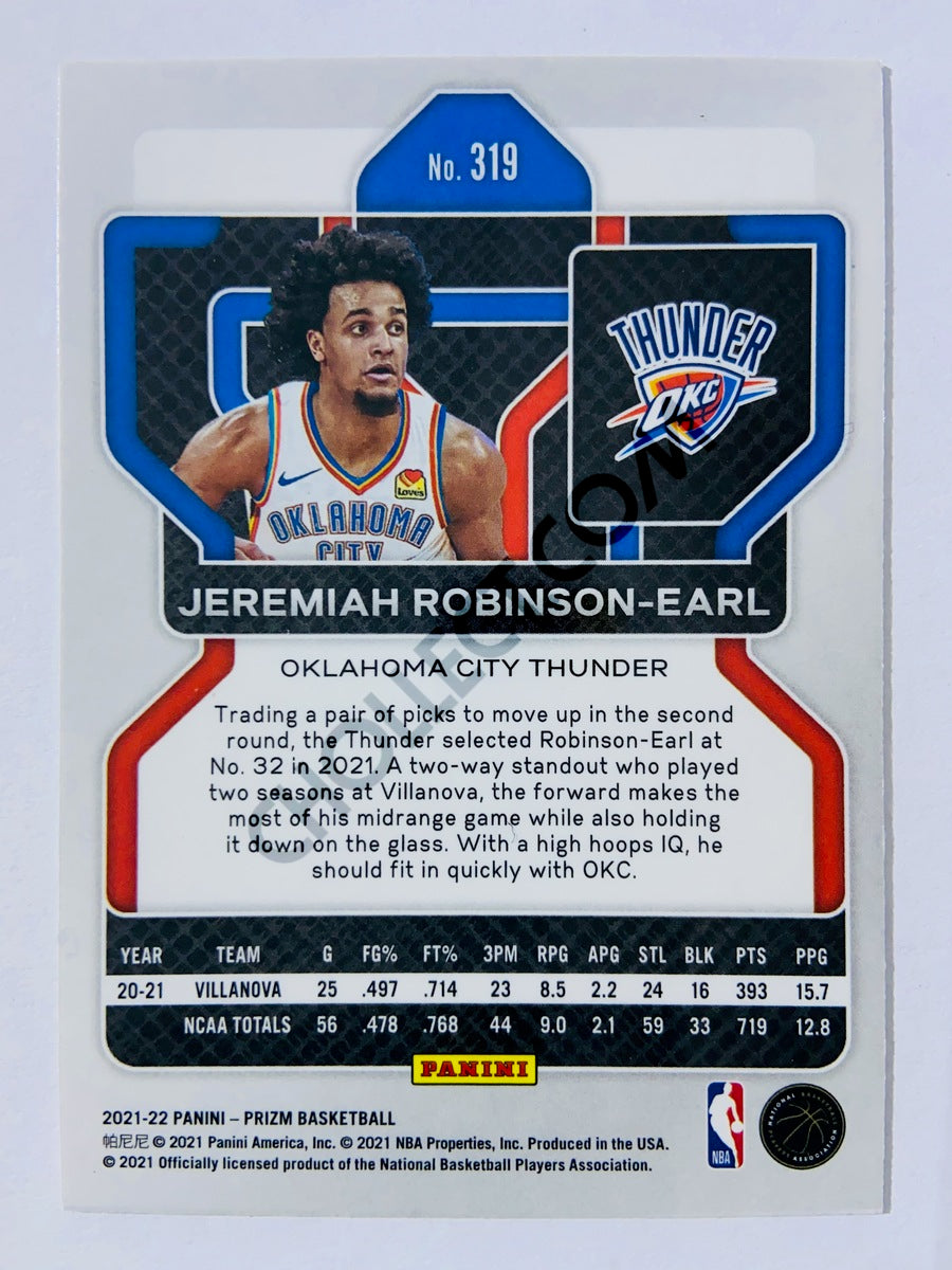 Jeremiah Robinson-Earl - Oklahoma City Thunder 2021-22 Panini Prizm RC Rookie #319
