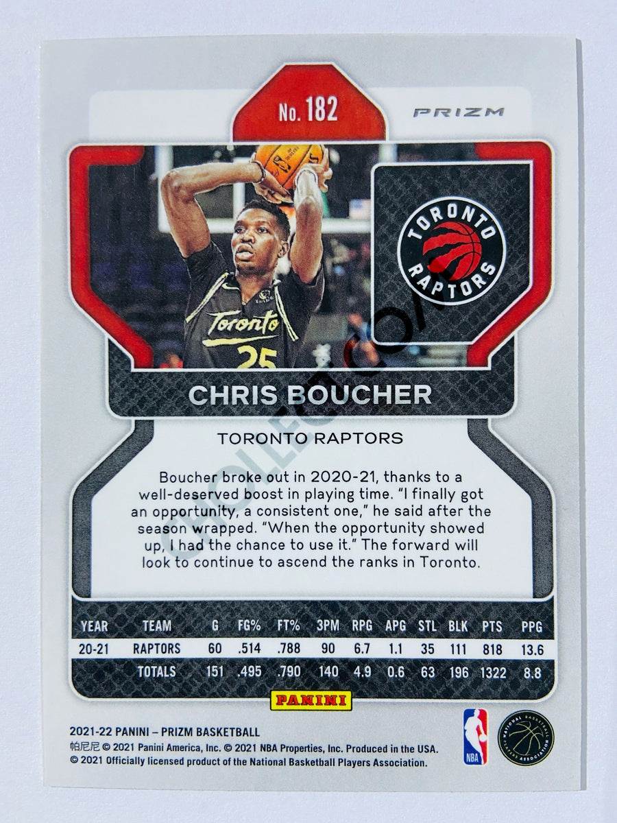 Chris Boucher - Toronto Raptors 2021-22 Panini Prizm Ice Parallel #182
