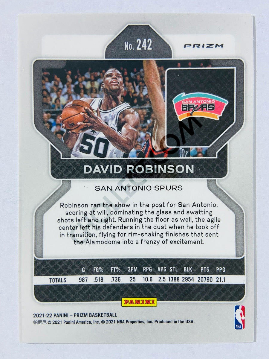 David Robinson - San Antonio Spurs 2021-22 Panini Prizm Ice Parallel #242
