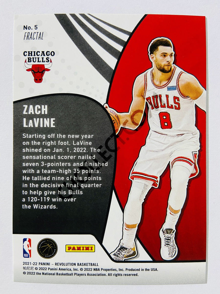 Zach Lavine - Chicago Bulls 2021-22 Panini Revolution Vortex Fractal #5
