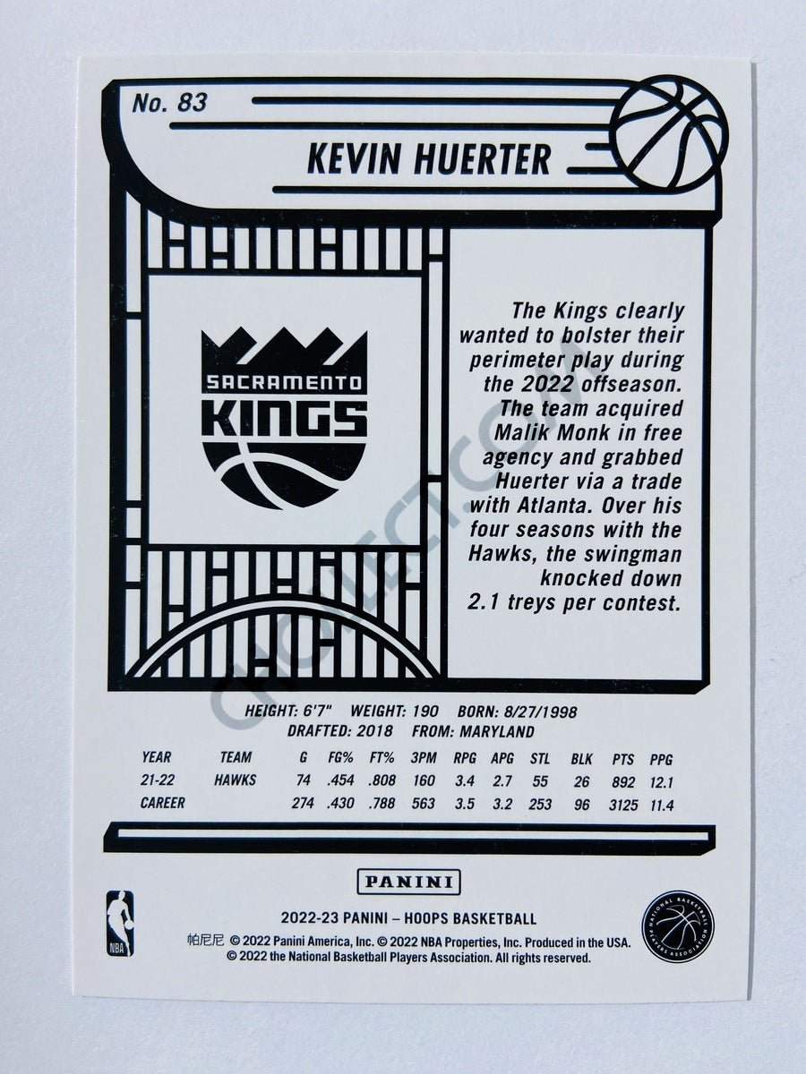Kevin Huerter - Sacramento Kings 2022-23 Panini Hoops #83