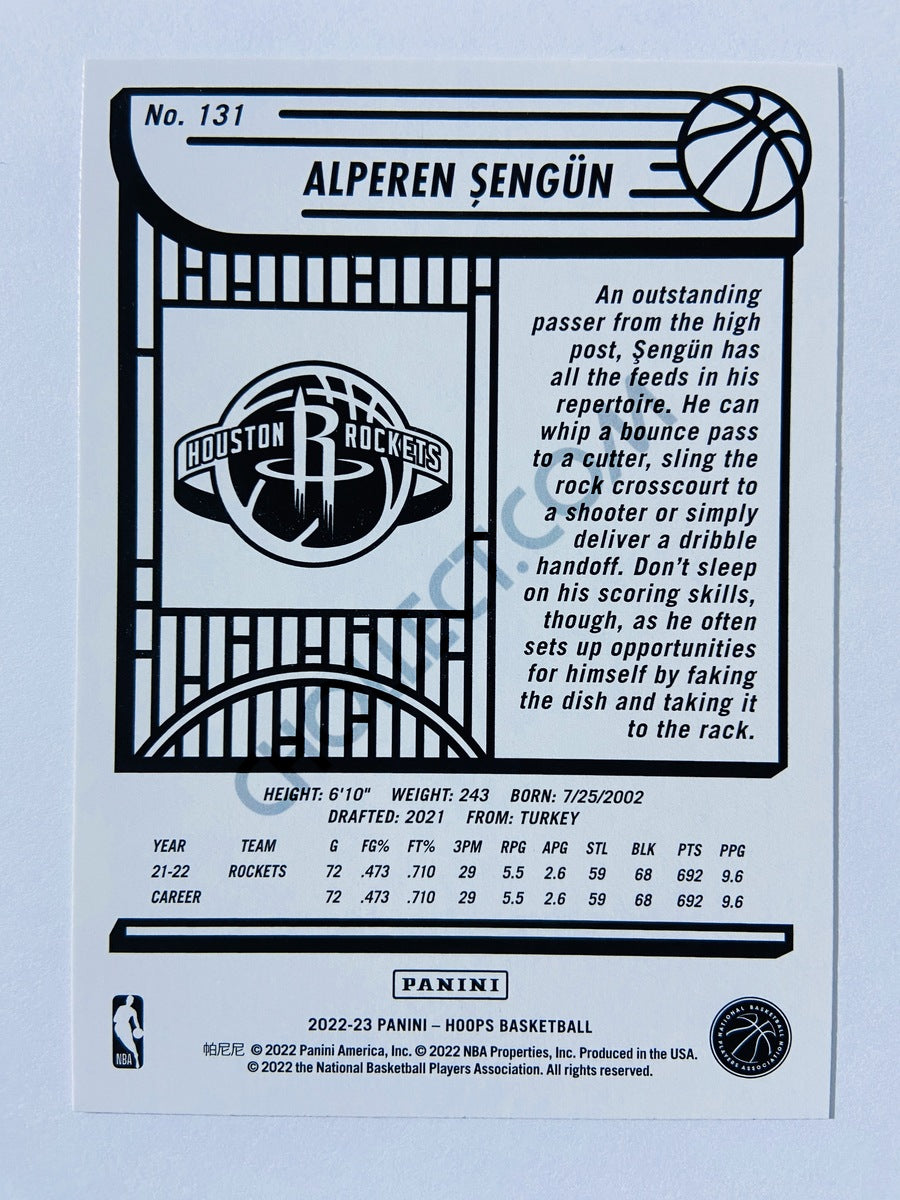 Alperen Sengun - Houston Rockets 2022-23 Panini Hoops #131