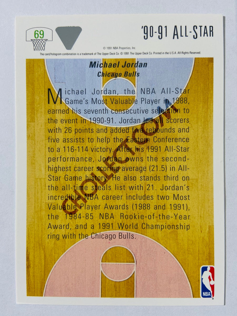 Michael Jordan - Chicago Bulls 1990-91 Upper Deck NBA All-Star Weekend East All-Star #69