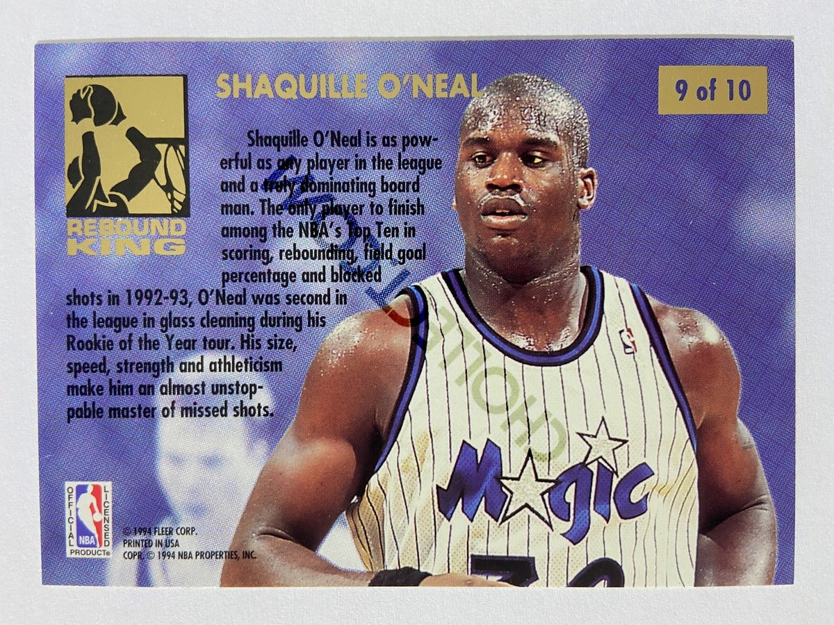 Shaquille O'Neal – Orlando Magic 1993-94 Fleer Ultra Rebound King #9