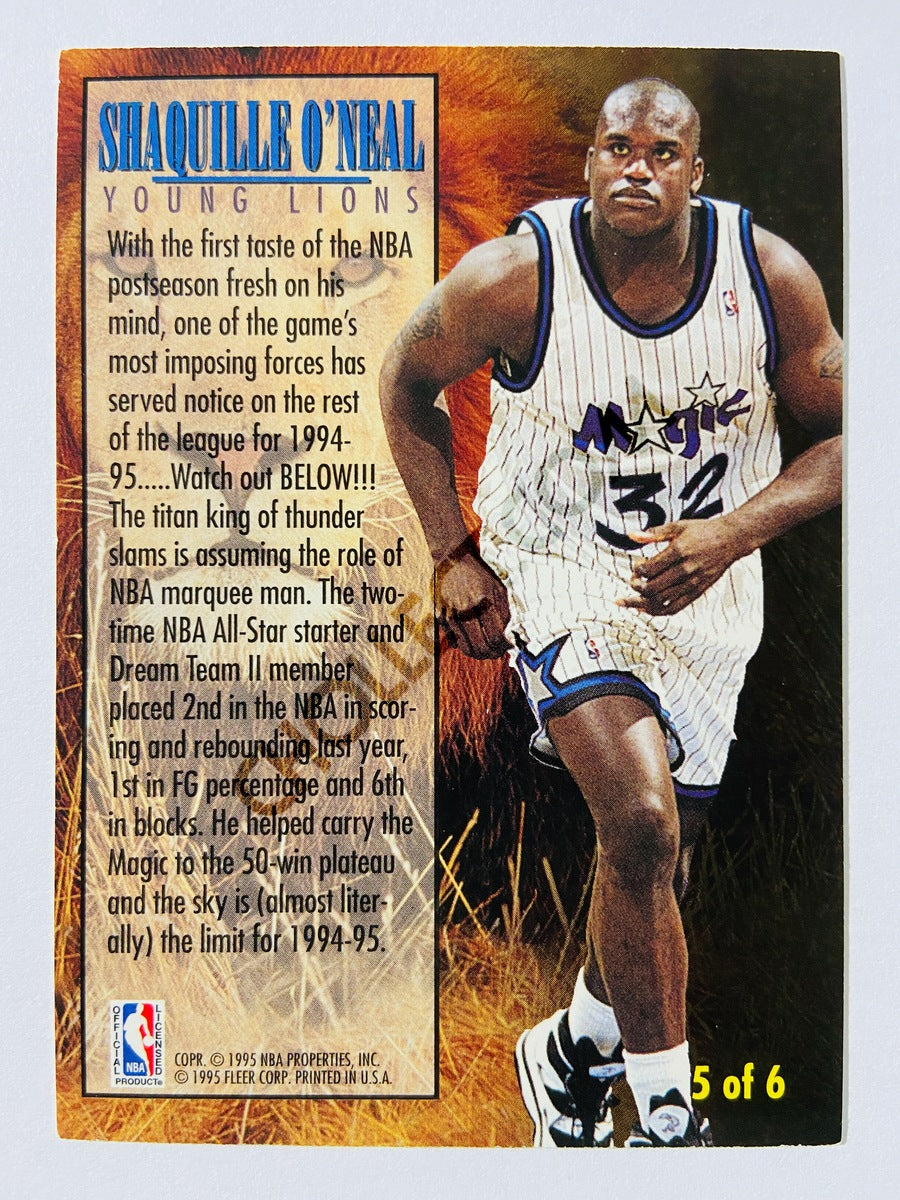 Shaquille O'Neal – Orlando Magic 1994-95 Fleer Young Lion #5