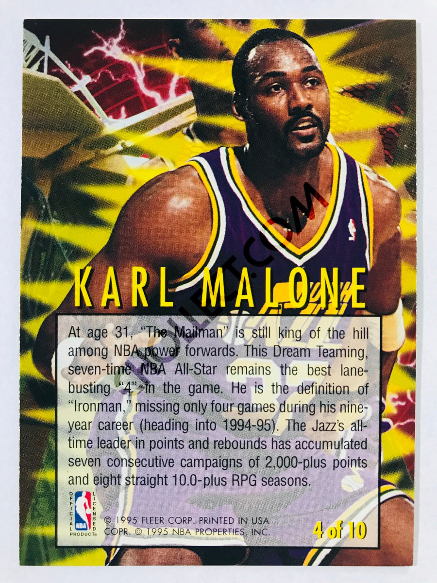 Karl Malone - Utah Jazz 1994-95 Fleer Tower of Power #4