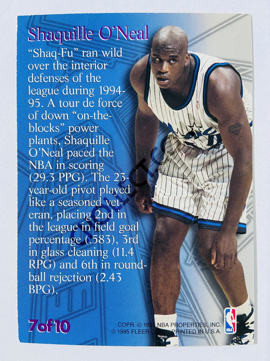 Shaquille O'Neal – Orlando Magic 1995-96 Fleer Metal Steel Tower #7