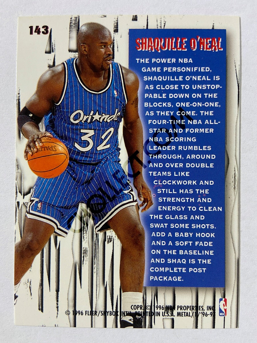 Shaquille O'Neal – Orlando Magic 1996-97 Fleer Metal Metal Shredders #143