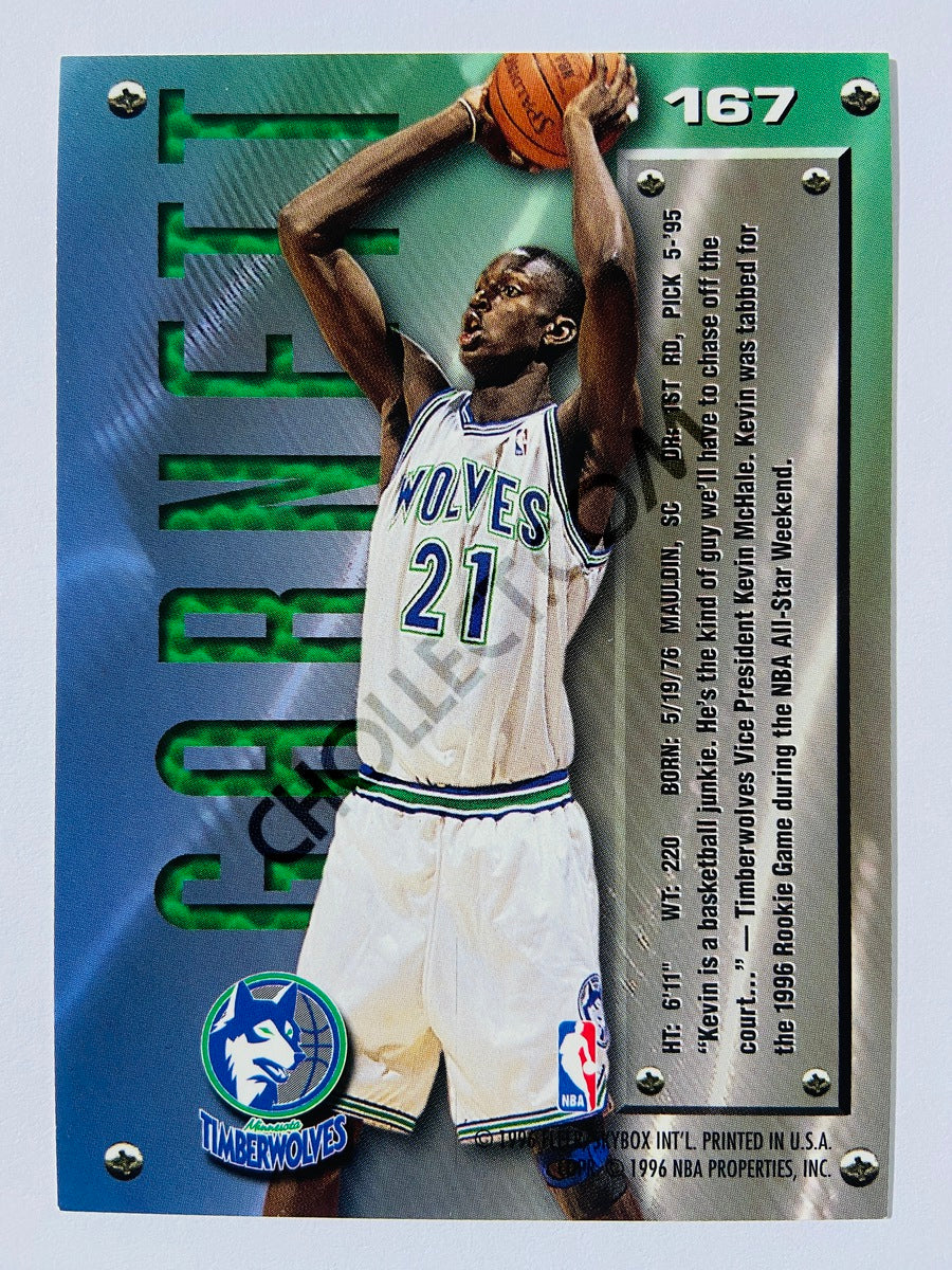 Kevin Garnett - Minnesota Timberwolves 1995 Fleer Metal Rookie Card #167