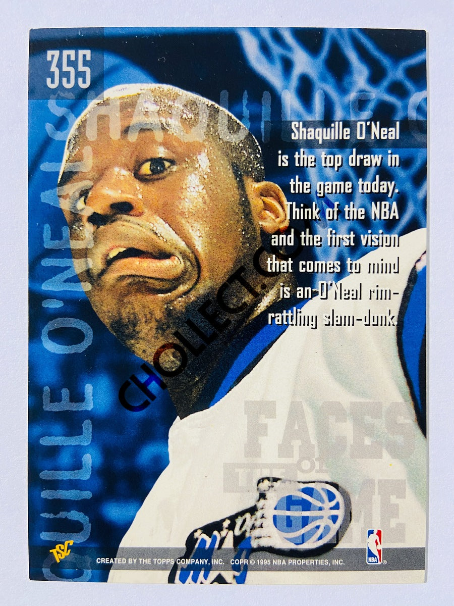 Shaquille O'Neal - Orlando Magic 1995 Topps Stadium Club Faces of the Game #355