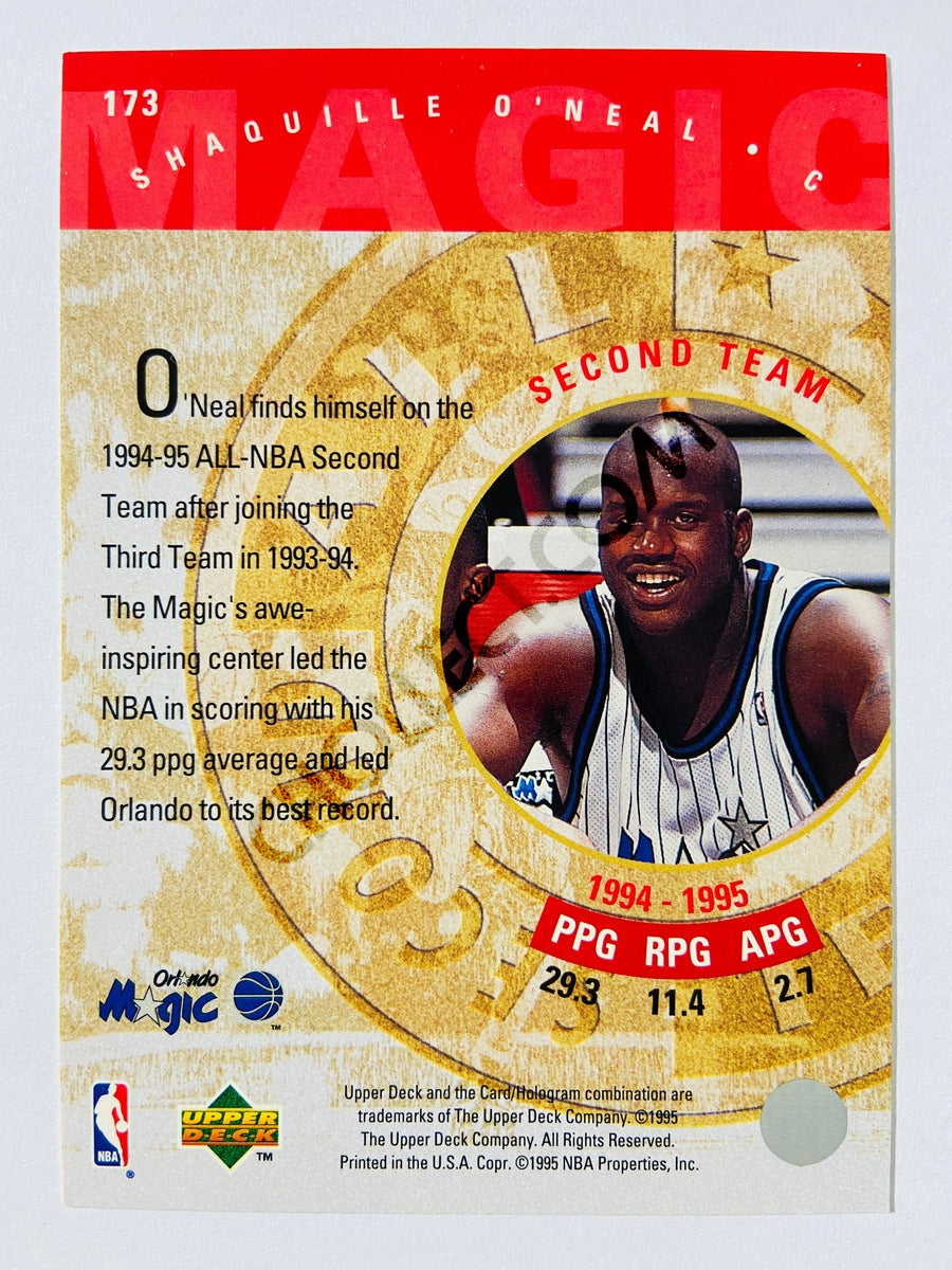Shaquille O'Neal - Orlando Magic 1995 Upper Deck NBA All Star Second Team #173