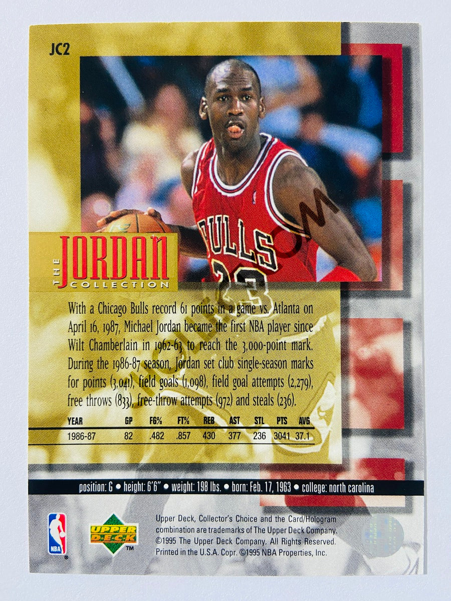 Michael Jordan - Chicago Bulls 1995 Upper Deck Collector's Choice The Jordan Collection #JC2