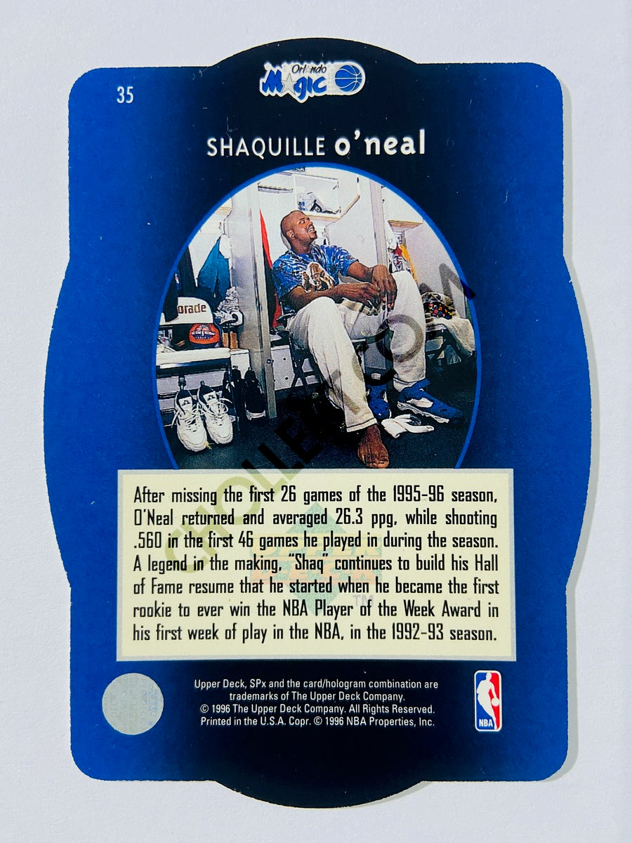 Shaquille O'Neal – Orlando Magic 1996 Upper Deck SPx Gold Parallel #35
