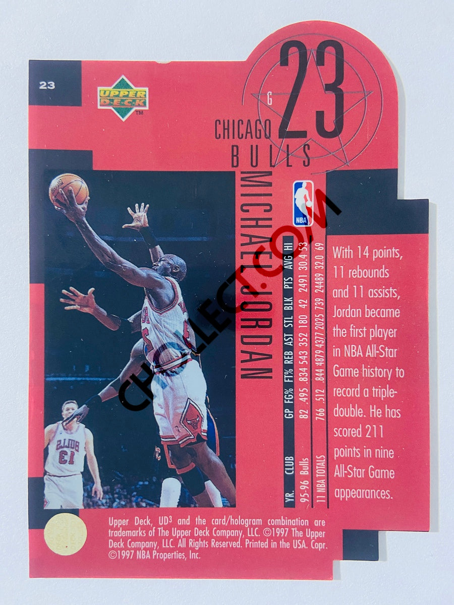 Michael Jordan - Chicago Bulls 1997-98 Upper Deck UD3 Star Focus Acetate #23