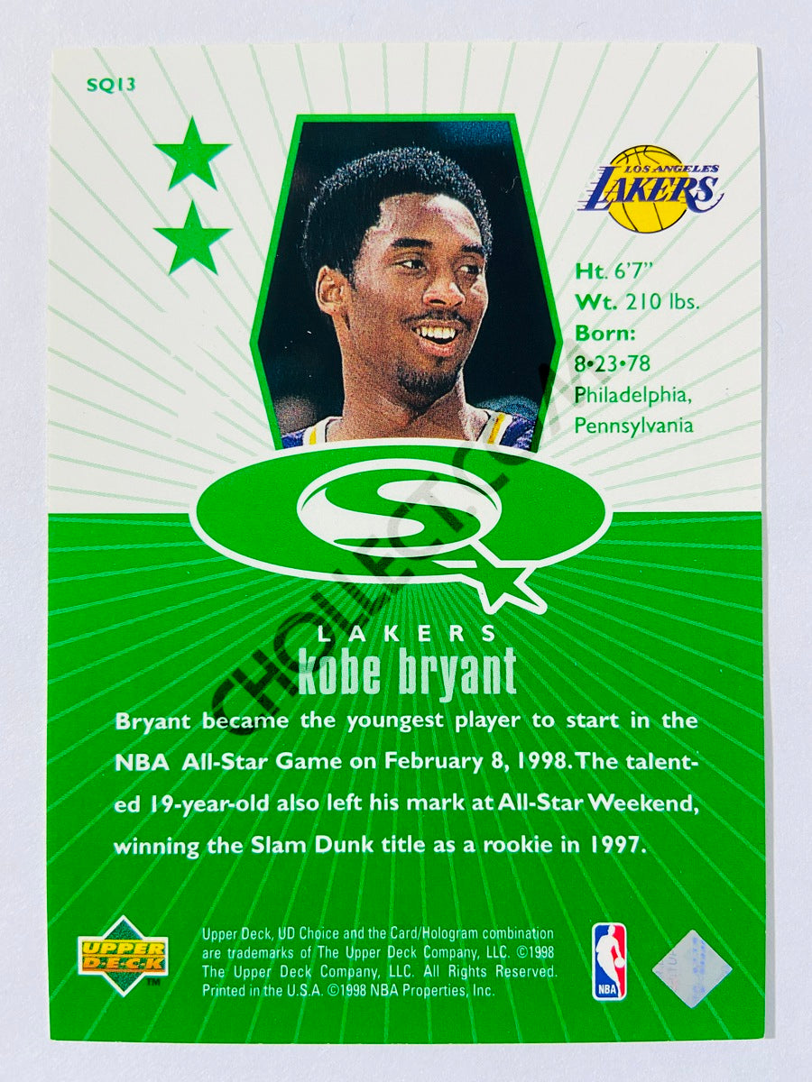 Kobe Bryant - Los Angeles Lakers 2008-09 Upper Deck UD Choice Star Quest #13