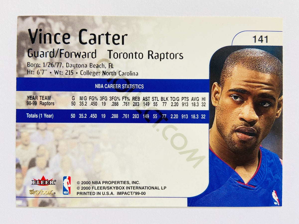 Vince Carter – Toronto Raptors 1999-00 Fleer Impact #141