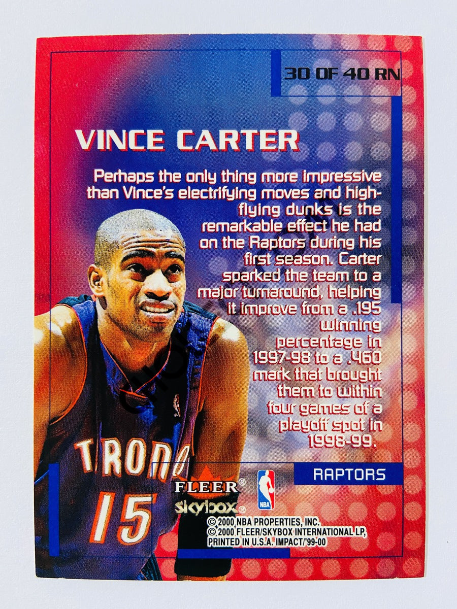 Vince Carter – Toronto Raptors 1999-00 Fleer/Skybox Impact Rewind '99 All Rookie First Team #30